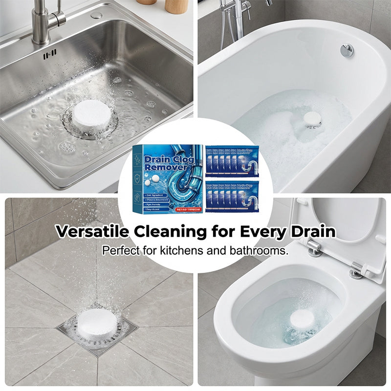 🧼 BUY 1 GET 1 FREE!🚰 Effervescent Drain Clog Remover Tablets – Fast-Acting, Safe for Pipes & Removes Odors for Smooth Drains ✨