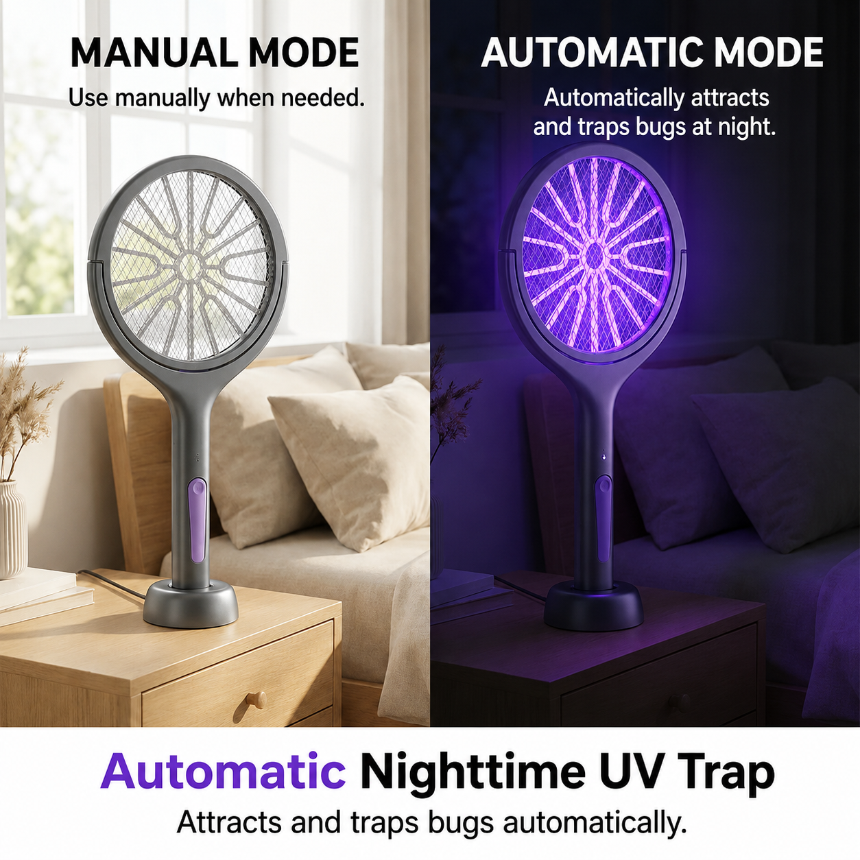 Last Day 49% OFF🔥2-in-1 Electric Mosquito Swatter