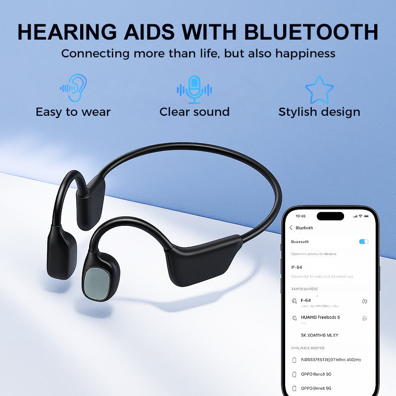 💖#1 THIS IS THE CLEAR WINNER!🔥Alcuras™ Bone Conduction Hearing Aids — Hear the sounds you should hear! ✅Made in the USA