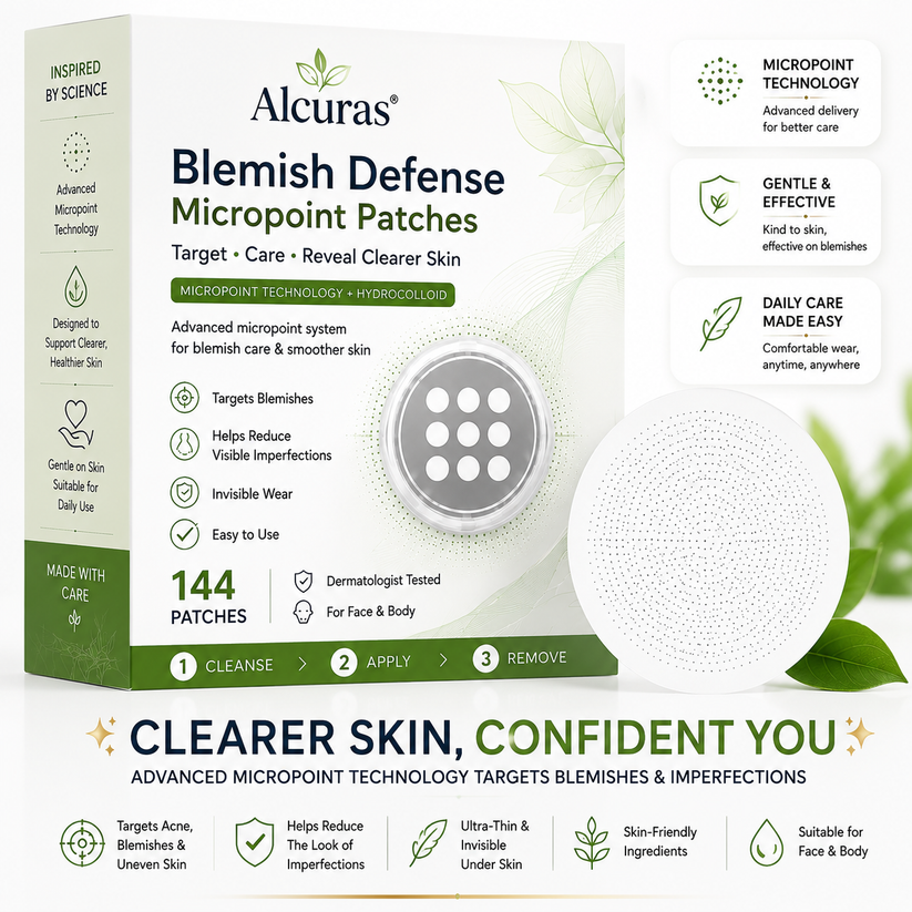 Alcuras® 2-in-1 Microneedle & Hydrocolloid Patch