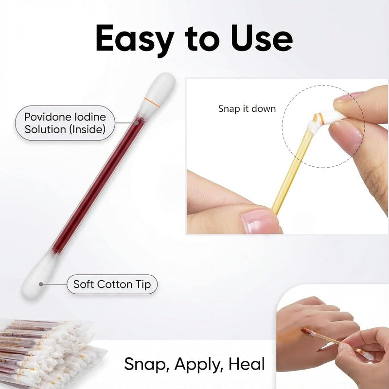 Snap-to-Activate Iodine Swabs