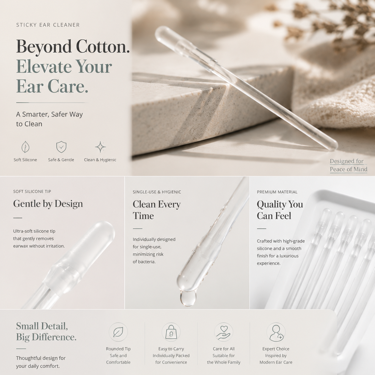 Alcuras® Ear Cleanner Sticky Pick