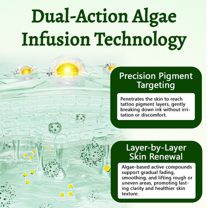 Alcuras® PureAlgae Ink Removal Support Spray 🌿 — Say Goodbye to Old Tattoo Pigment 💚, Fade Stubborn Ink ✨, Repair & Smooth Treated Skin 💧, Non-Laser ✅, Try It Now! 🔥