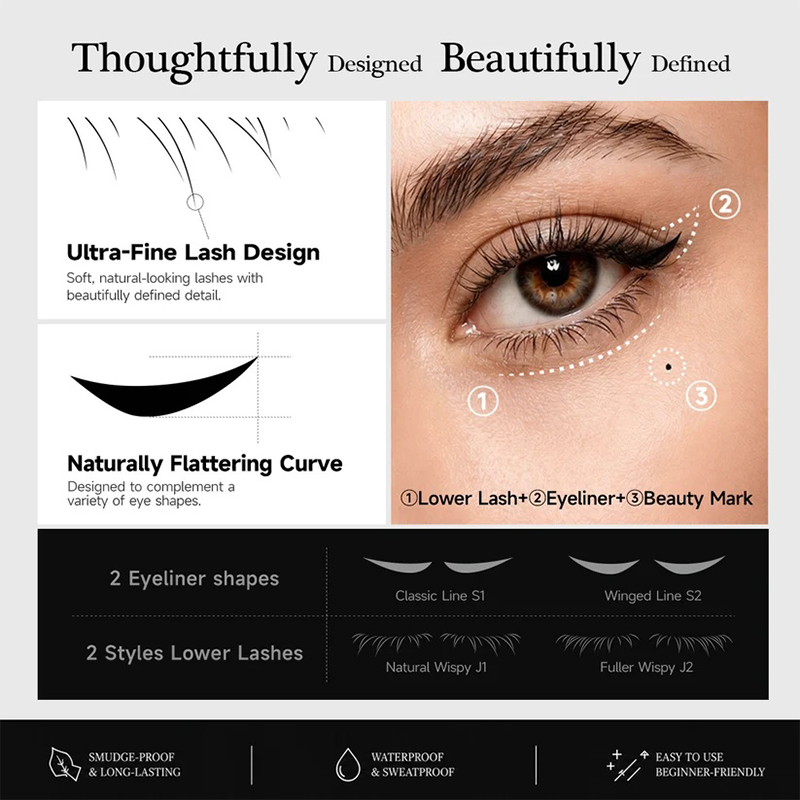 ⏰ 50% OFF NOW! ✨ 2026 New Arrival 3-in-1 Eyeliner