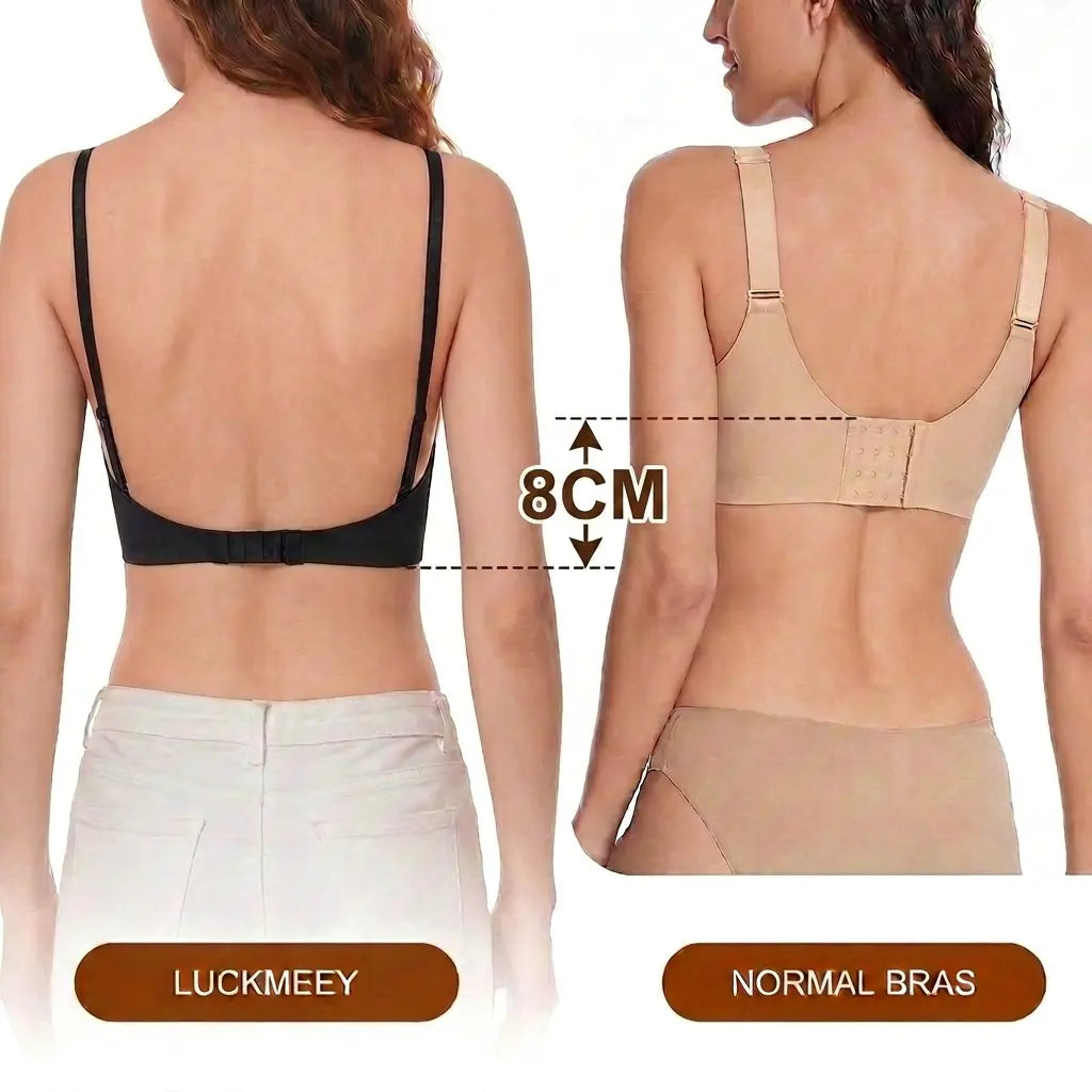 Women's Low Back Backless Seamless Convertible Bra