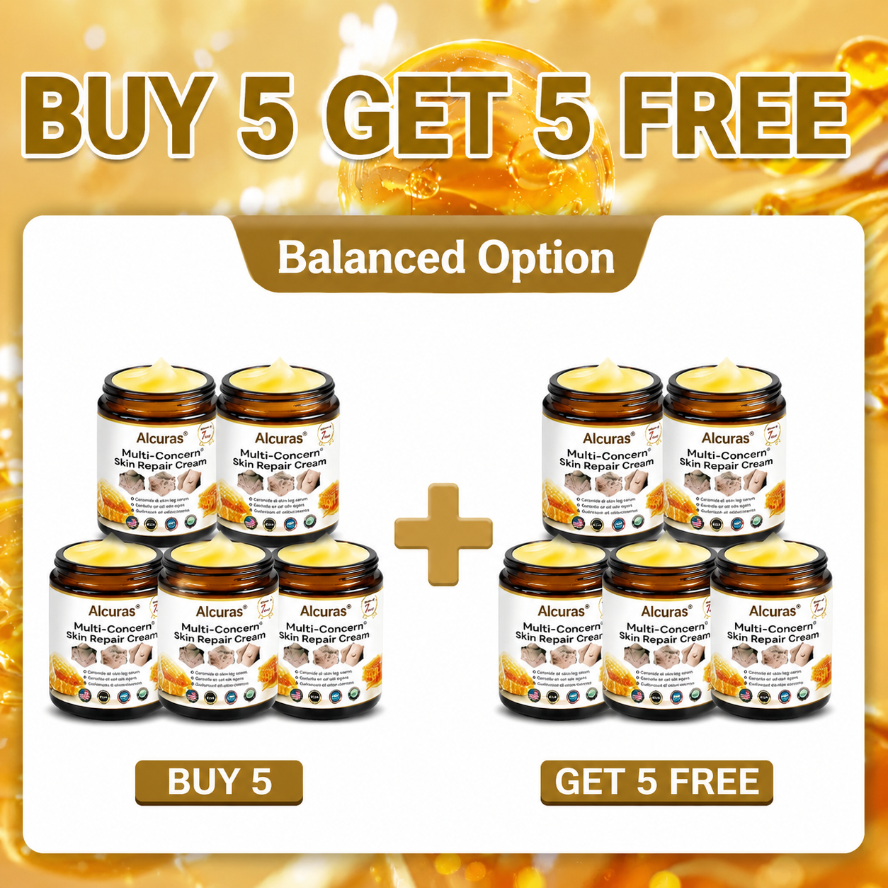 Last Day 80% OFF🐝Alcuras® Multi-Concern Skin Repair Cream