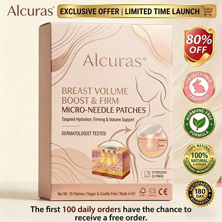 Last Day 49% OFF🔥Alcuras® Targeted Breast Enhancement Advanced Nano Microneedle Patch