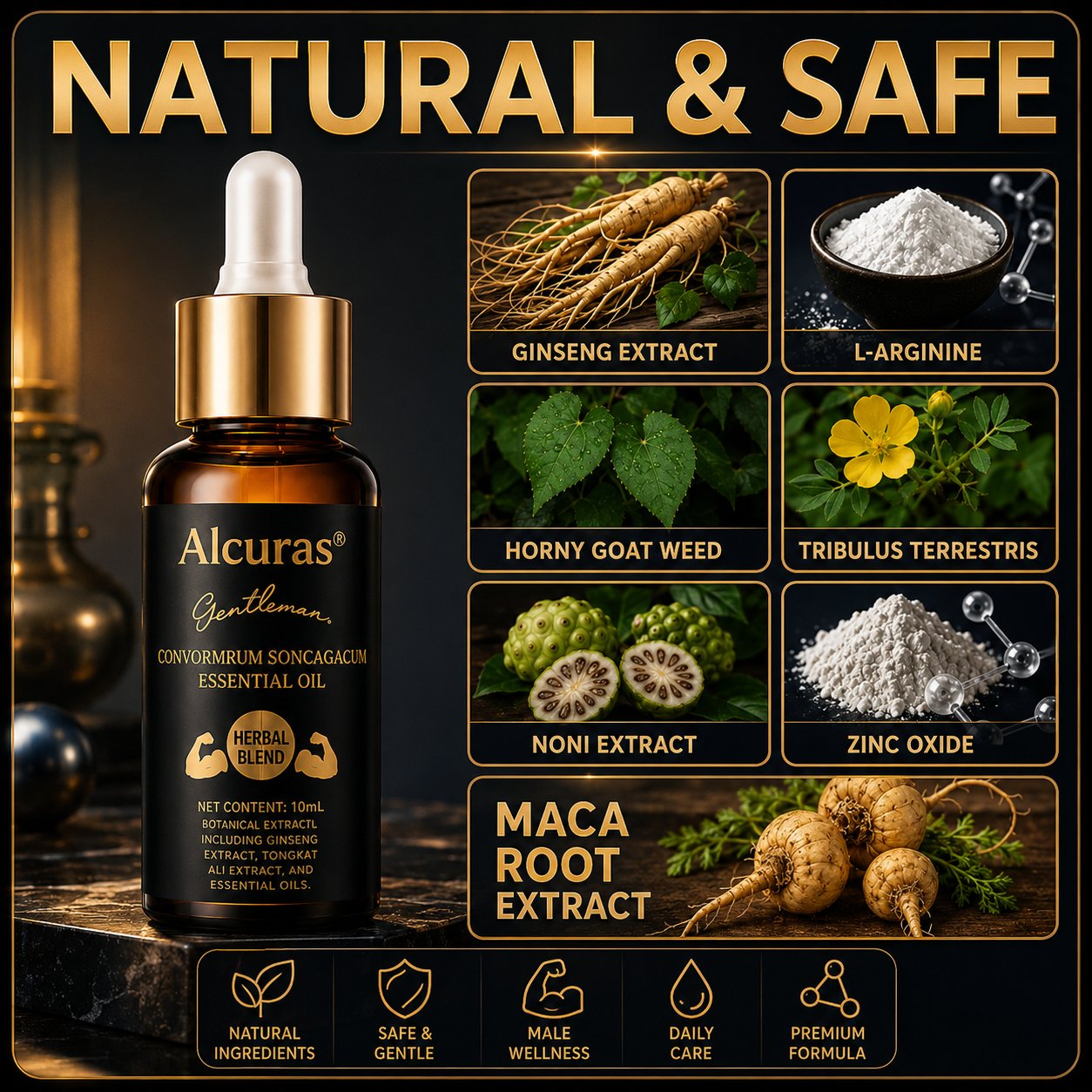 Alcuras® Advanced Men’s Intimate Essential Oil-Redefine Male Confidence & Daily Body Care