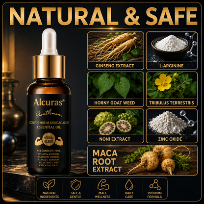 Alcuras® Advanced Men’s Intimate Essential Oil-Redefine Male Confidence & Daily Body Care