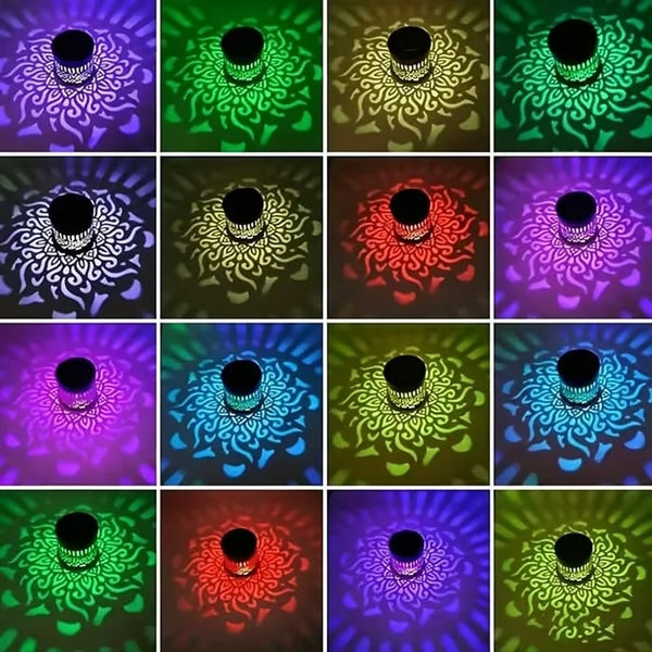 🌙✨ Solar Mandala Wall Light 🥇 – Waterproof Outdoor Garden Fence Projector Lamp with Magical Ambient Glow🪐🌌
