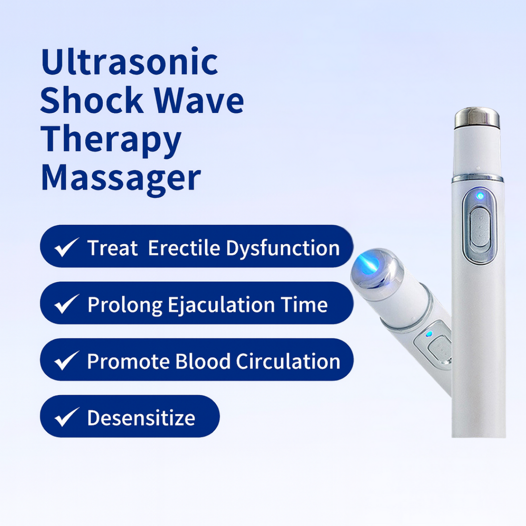 🔥Ultrasonic Shock Wave Therapy Massager——Restore Circulation. Relieve Deep Pain. Rebuild Male Confidence.