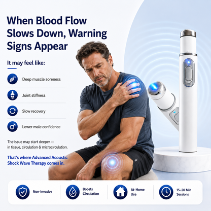 🔥Ultrasonic Shock Wave Therapy Massager——Restore Circulation. Relieve Deep Pain. Rebuild Male Confidence.