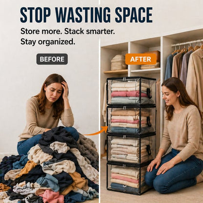 ✨Buy 1 Get 1 Free✨Large Heavy-Duty Thick Plastic Clear Storage Bag for Clothes, Moving & Storage