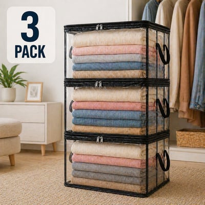 ✨Buy 1 Get 1 Free✨Large Heavy-Duty Thick Plastic Clear Storage Bag for Clothes, Moving & Storage