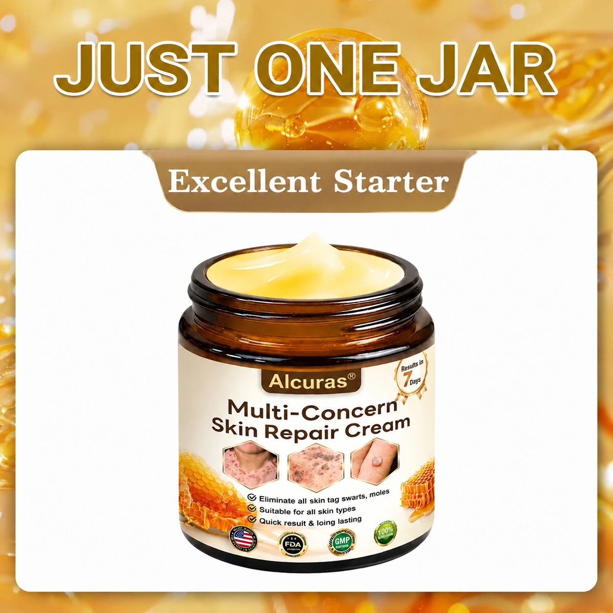 Last Day 80% OFF🐝Alcuras® Multi-Concern Skin Repair Cream