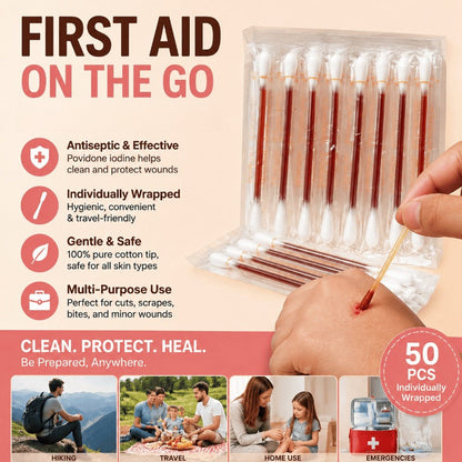 Snap-to-Activate Iodine Swabs