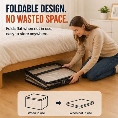 ✨Buy 1 Get 1 Free✨Large Heavy-Duty Thick Plastic Clear Storage Bag for Clothes, Moving & Storage