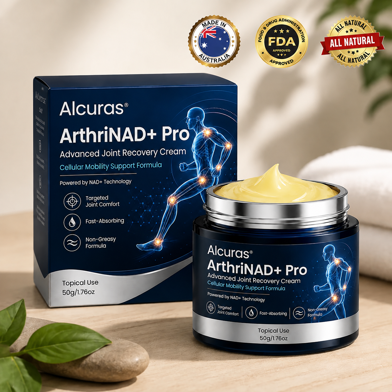 Alcuras® ArthriNAD+ Pro Advanced Joint Recovery Cream