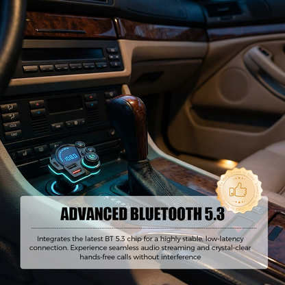 🔥Limited-time offer-Universal Dual-Port Car FM Bluetooth Transmitter