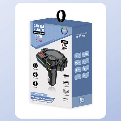 🔥Limited-time offer-Universal Dual-Port Car FM Bluetooth Transmitter