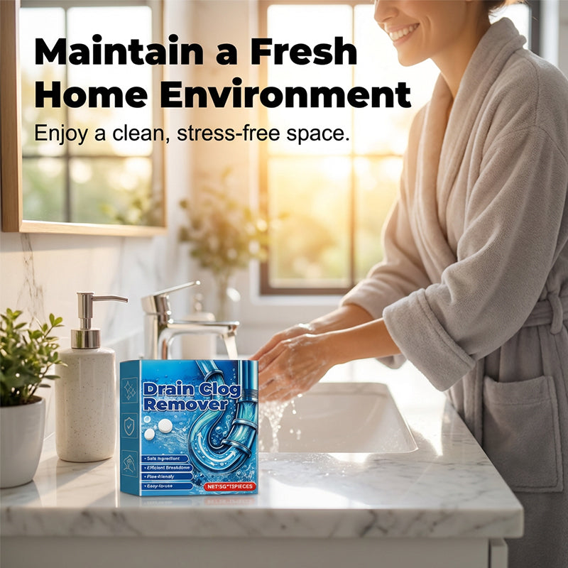 🧼 BUY 1 GET 1 FREE!🚰 Effervescent Drain Clog Remover Tablets – Fast-Acting, Safe for Pipes & Removes Odors for Smooth Drains ✨