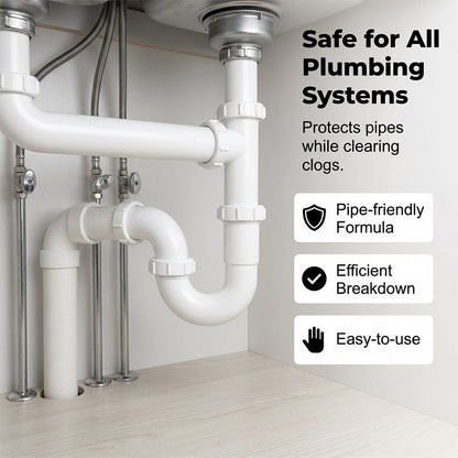 🧼 BUY 1 GET 1 FREE!🚰 Effervescent Drain Clog Remover Tablets – Fast-Acting, Safe for Pipes & Removes Odors for Smooth Drains ✨